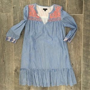 JCrew stripe popover dress. Size small